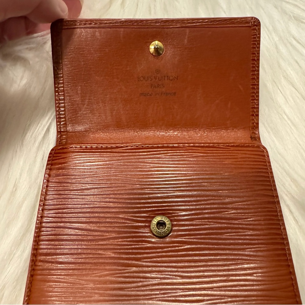 Louis Vuitton Vintage Epi Portefeuille Elise Trifold Compact Wallet Kenyan Fawn - Picture 3 of 13